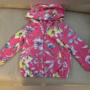 BabyGAP girl toddler jacket rain wind 4 pink